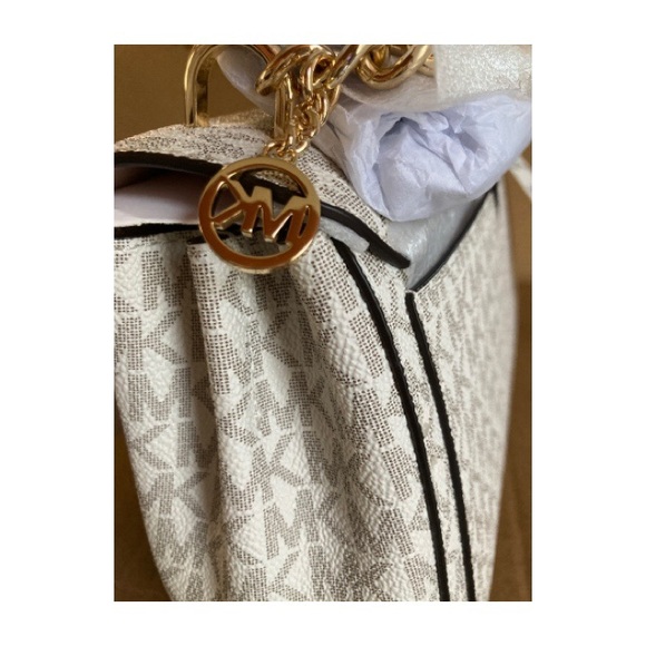 Michael Kors Lita Med Two Tone Logo Xbody Bag - Picture 9 of 11